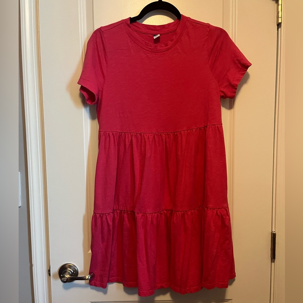 Pink Short Sleeve Dress